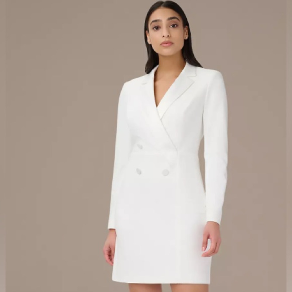 Aidan Mattox White Mini Dress